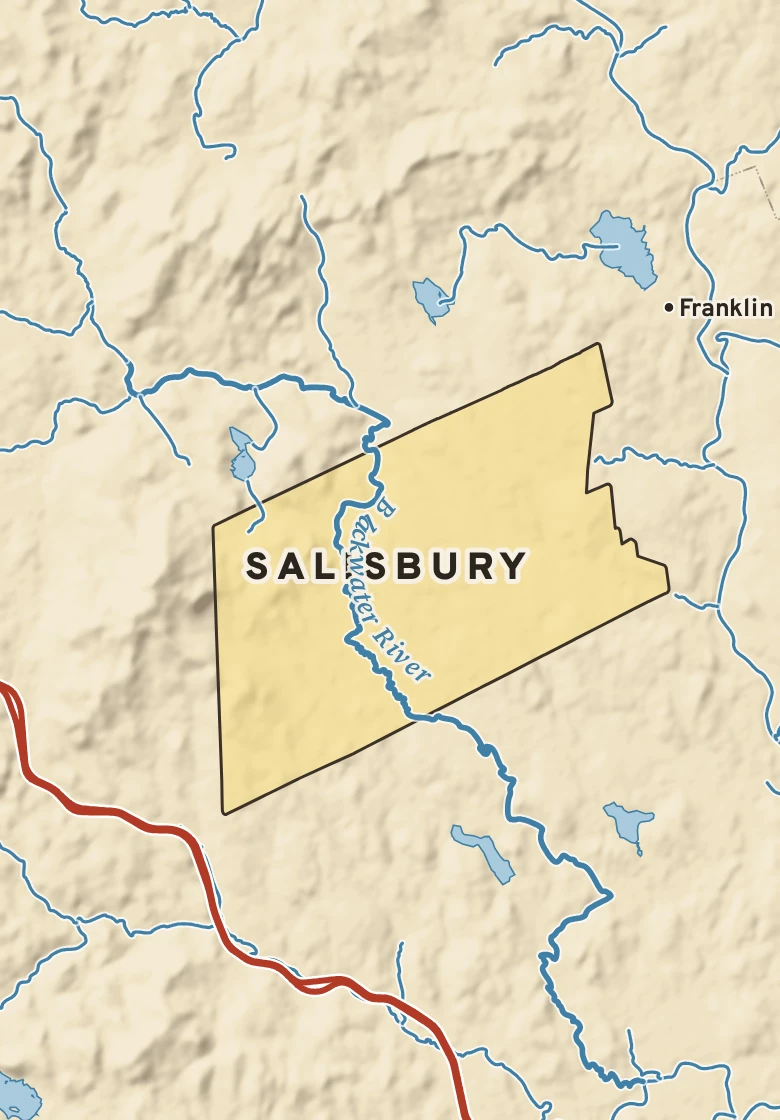 Atlas plate of Salisbury, New Hampshire.
