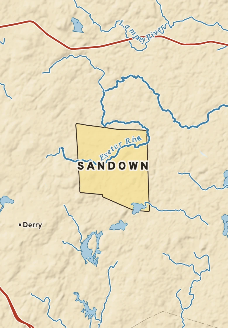 Atlas plate of Sandown, New Hampshire.