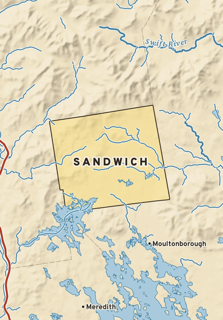 Atlas plate of Sandwich, New Hampshire.