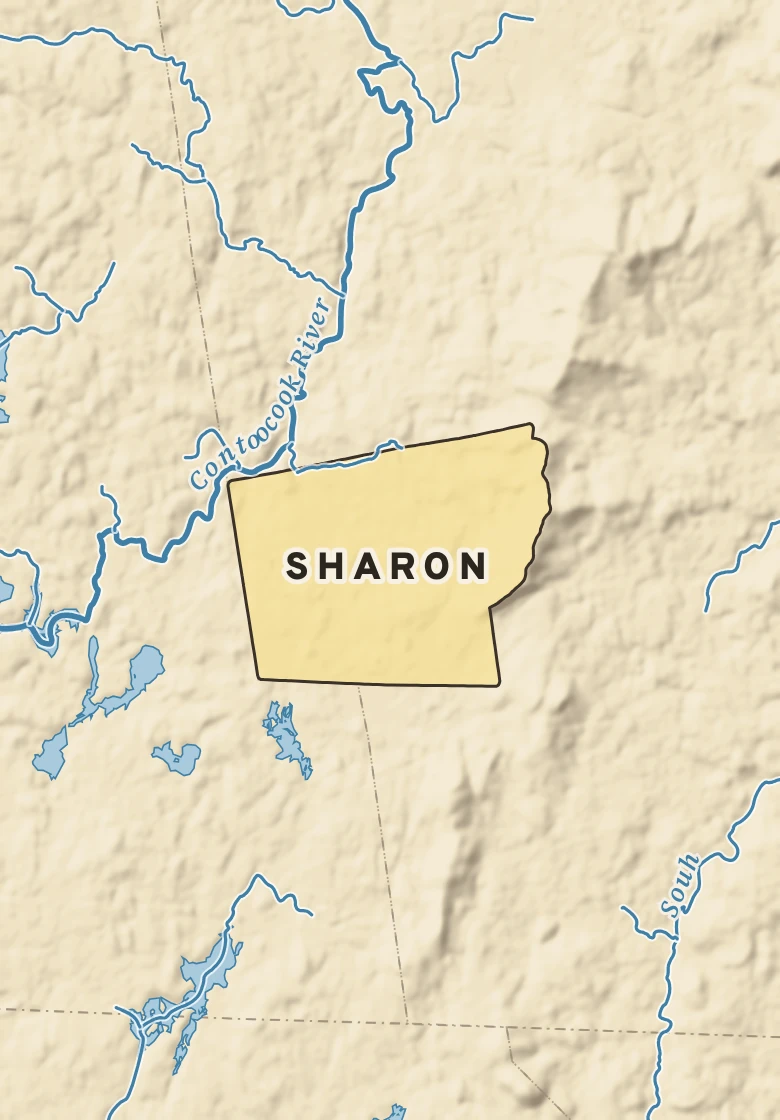 Atlas plate of Sharon, New Hampshire.