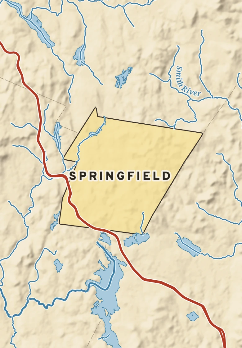 Atlas plate of Springfield, New Hampshire.