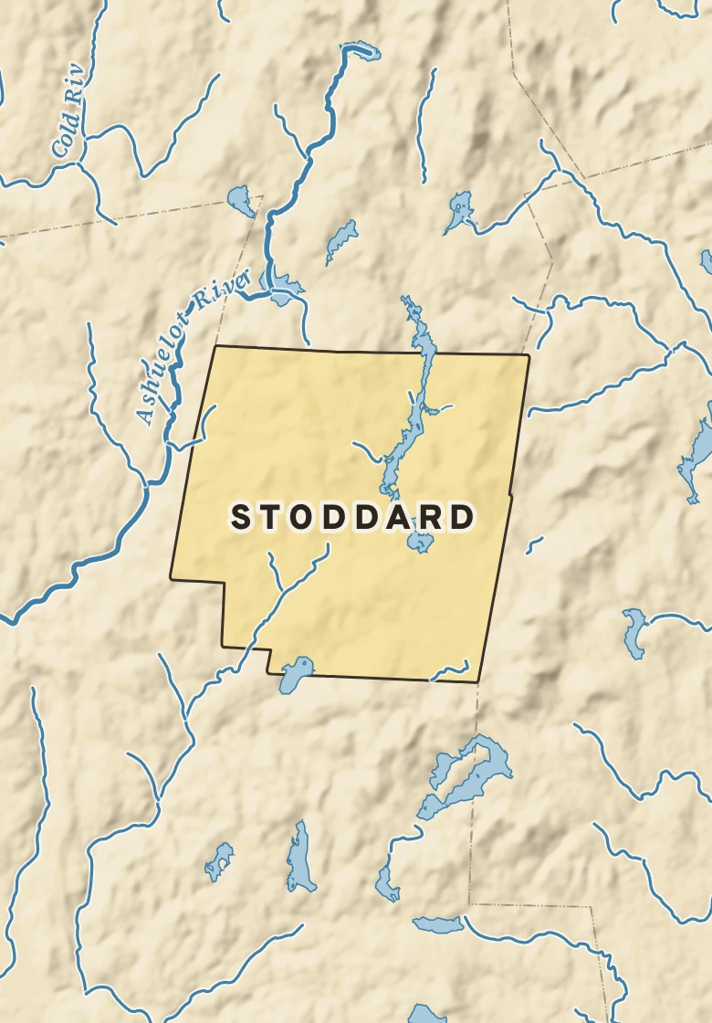 Atlas plate of Stoddard, New Hampshire.