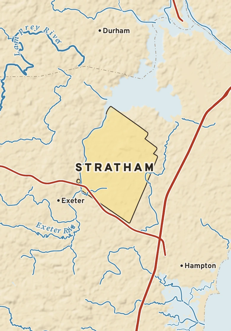 Atlas plate of Stratham, New Hampshire.