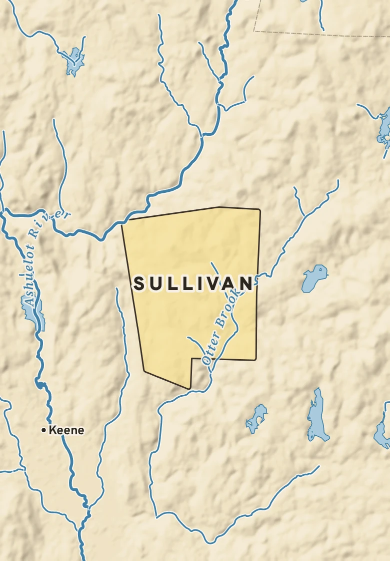 Atlas plate of Sullivan, New Hampshire.