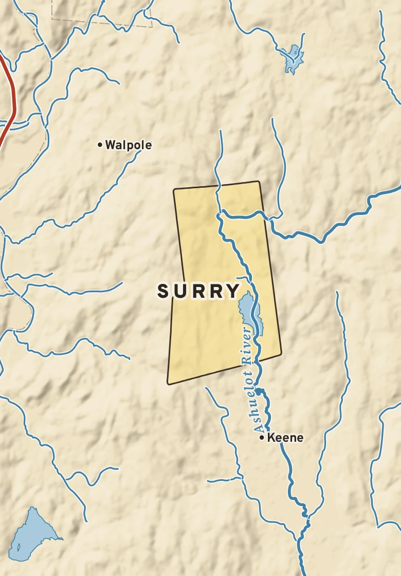 Atlas plate of Surry, New Hampshire.