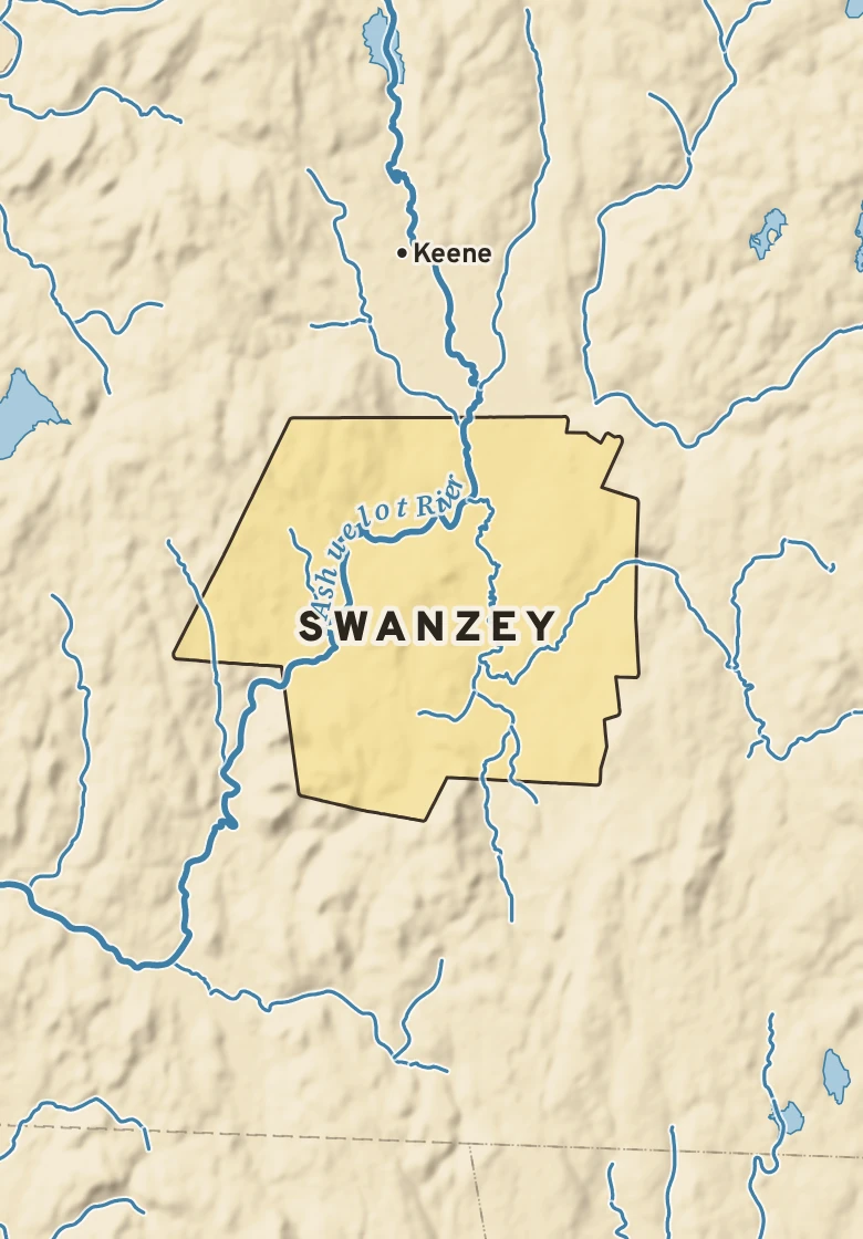 Atlas plate of Swanzey, New Hampshire.
