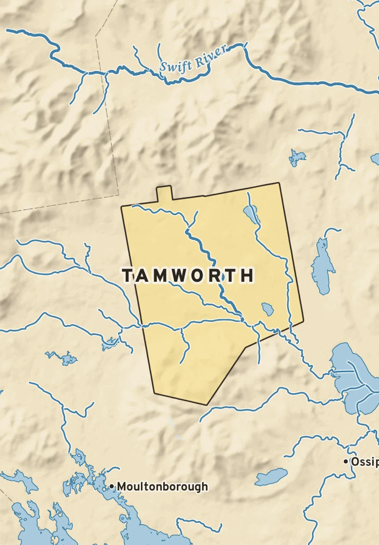 Atlas plate of Tamworth, New Hampshire.