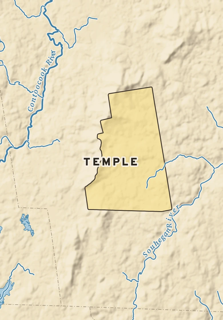 Atlas plate of Temple, New Hampshire.