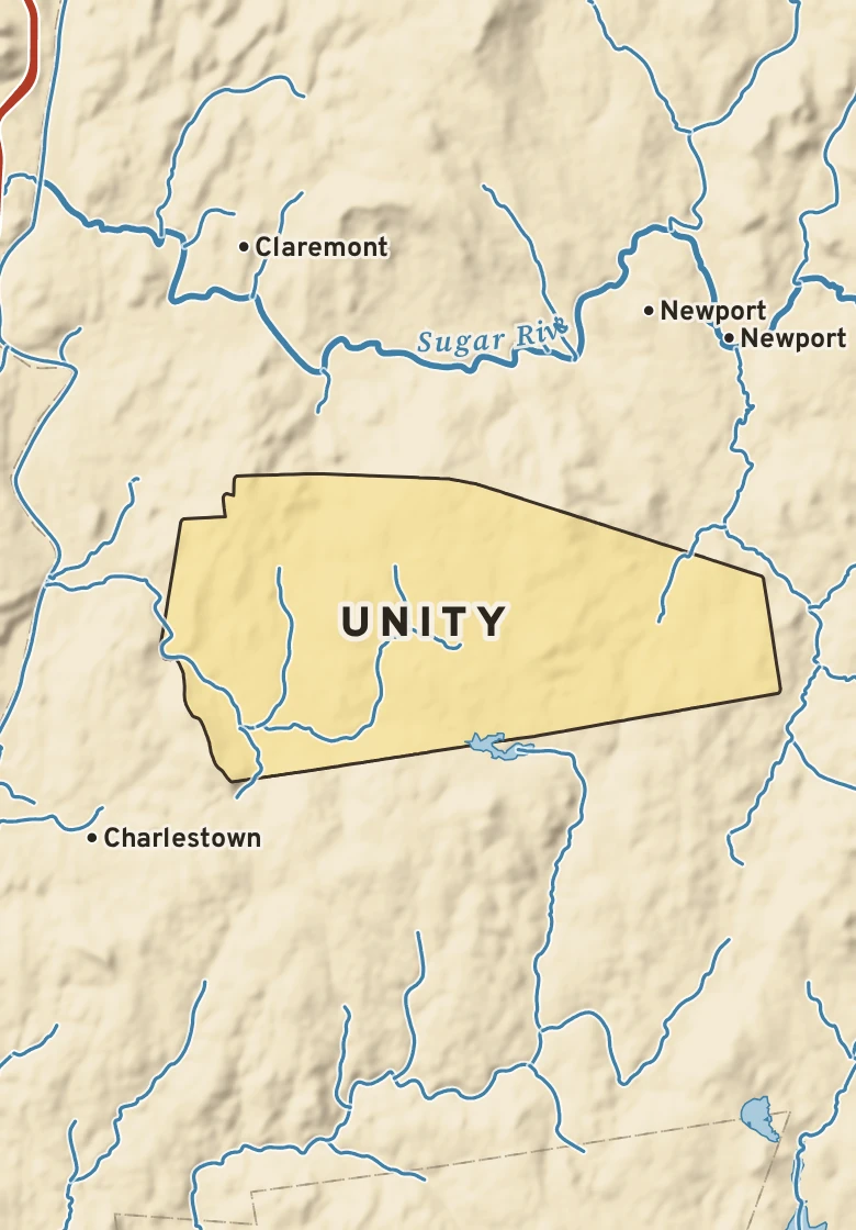 Atlas plate of Unity, New Hampshire.