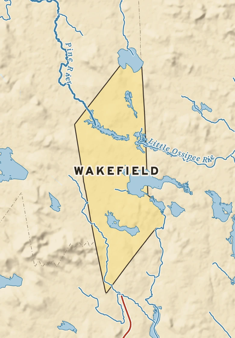 Atlas plate of Wakefield, New Hampshire.