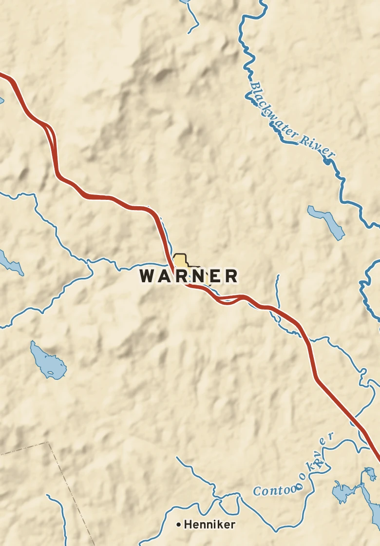 Atlas plate of Warner, New Hampshire.
