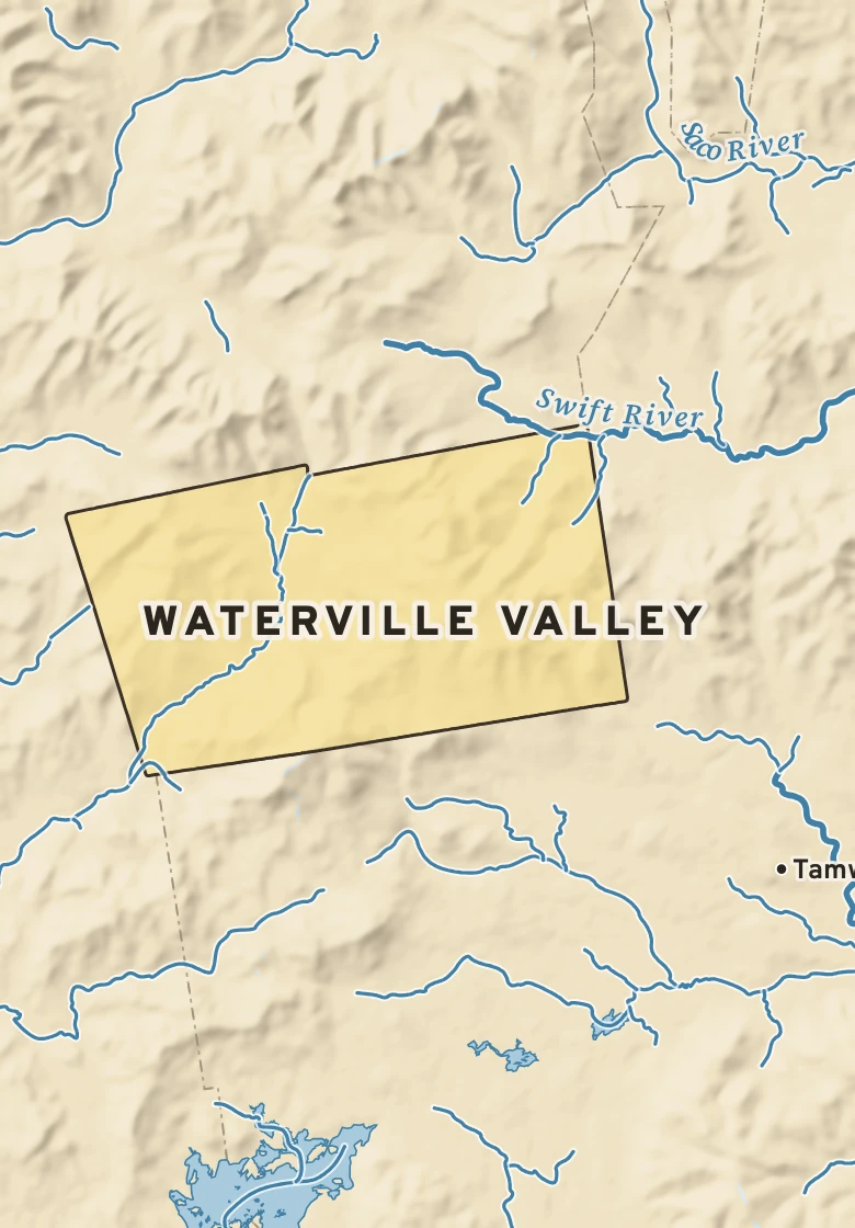 Atlas plate of Waterville Valley, New Hampshire.