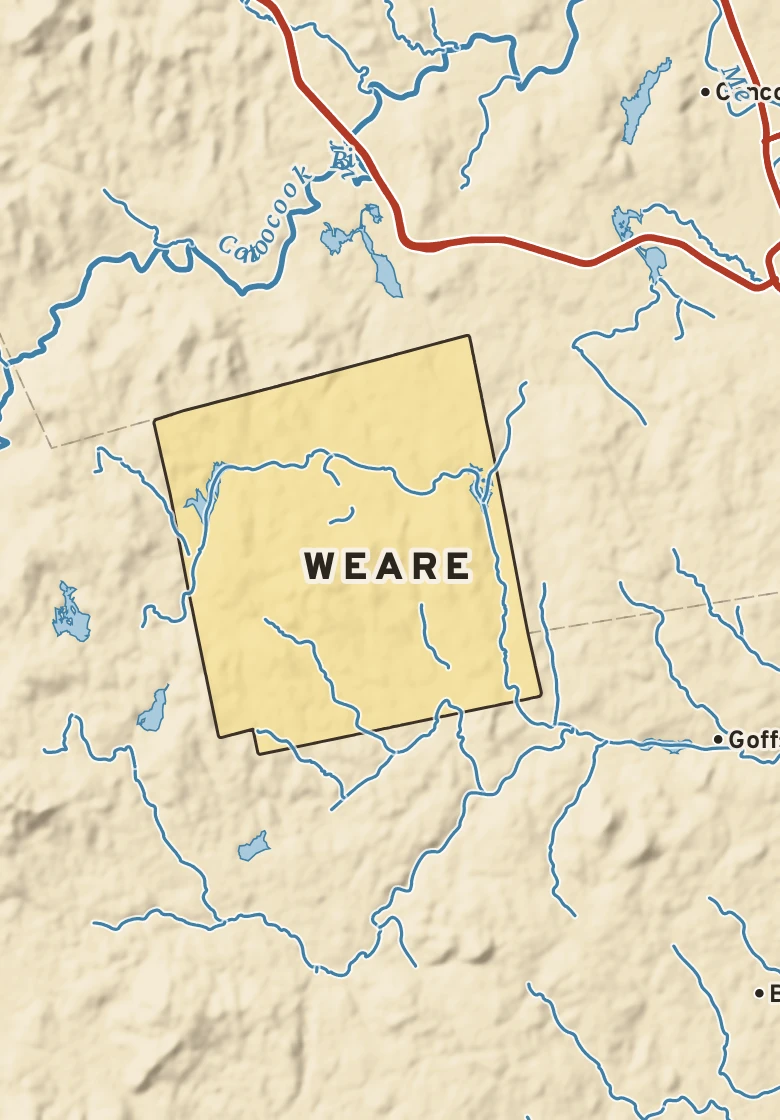 Atlas plate of Weare, New Hampshire.