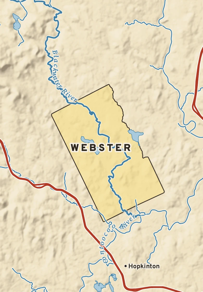 Atlas plate of Webster, New Hampshire.