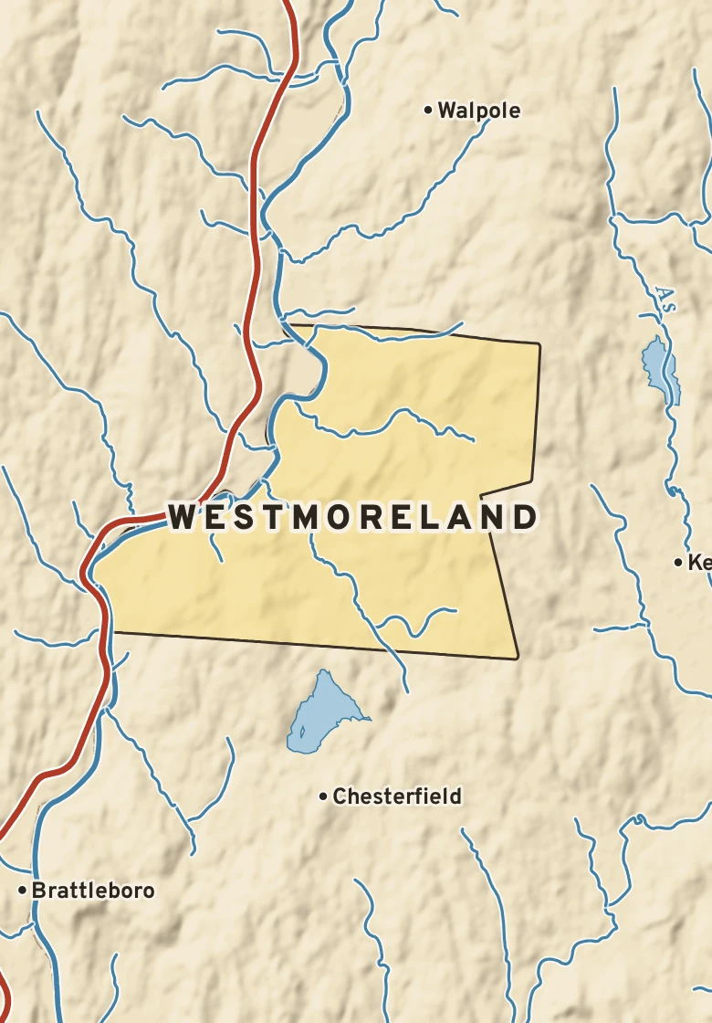 Atlas plate of Westmoreland, New Hampshire.