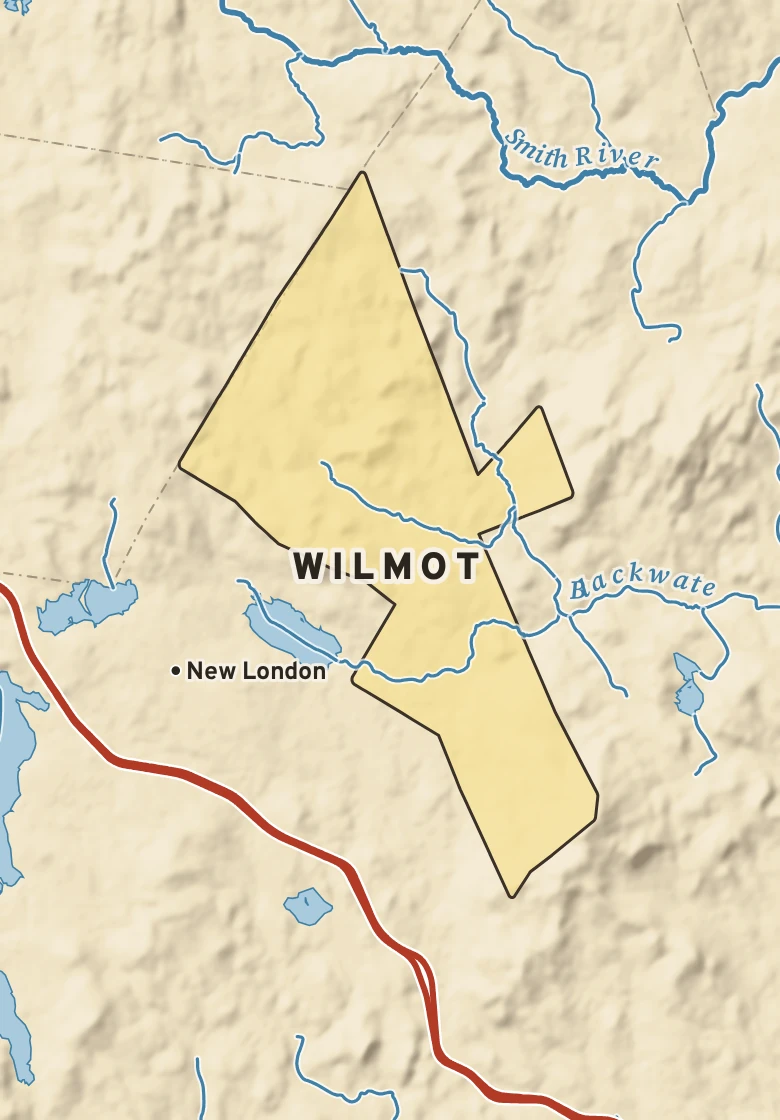 Atlas plate of Wilmot, New Hampshire.
