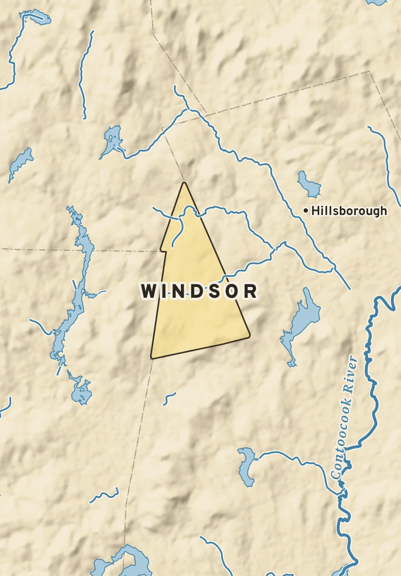 Atlas plate of Windsor, New Hampshire.