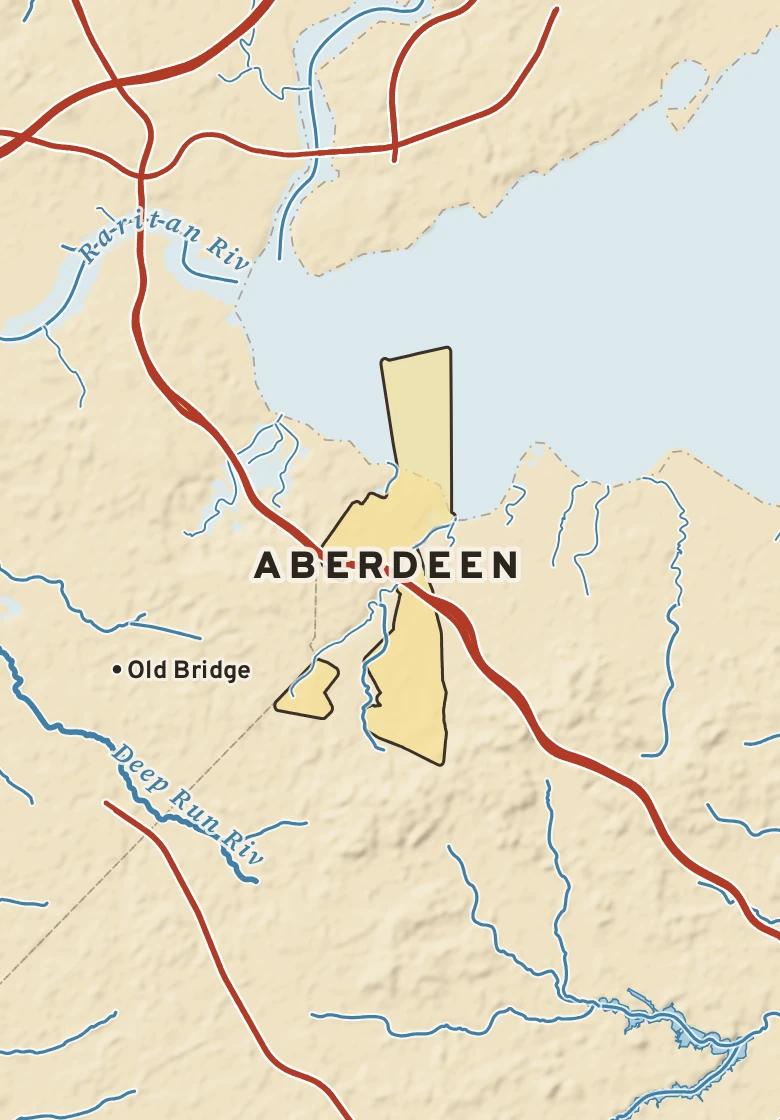 Atlas plate of Aberdeen, New Jersey.