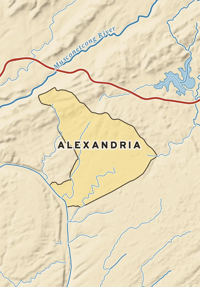 Atlas plate of Alexandria, New Jersey.