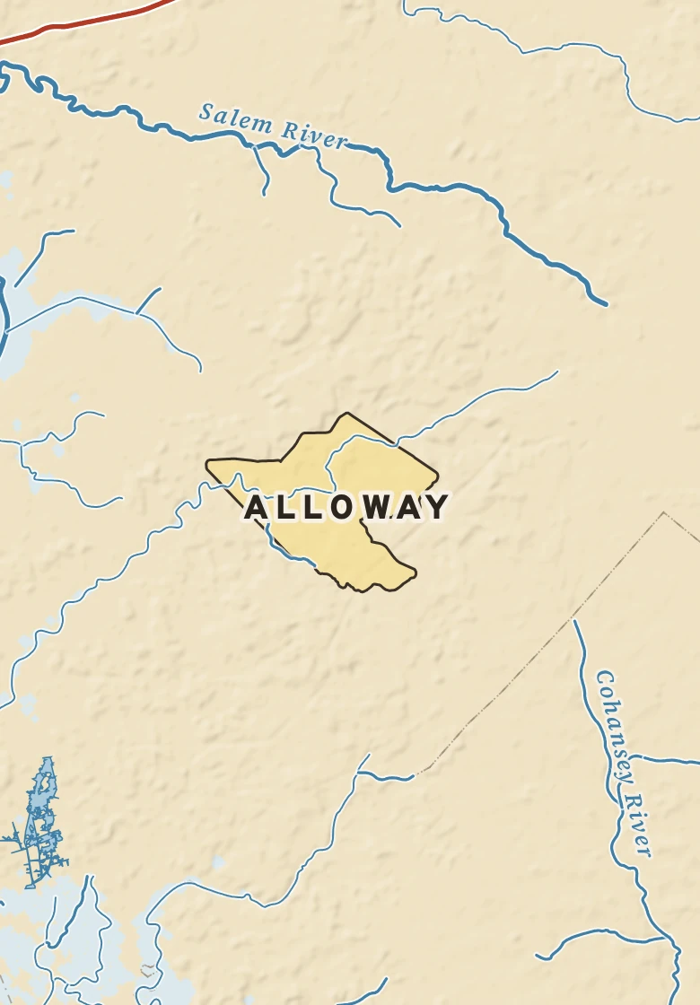 Atlas plate of Alloway, New Jersey.