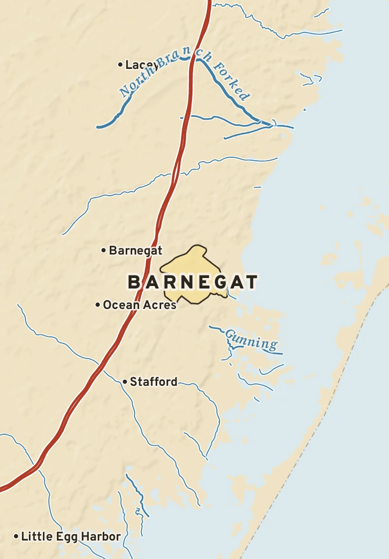 Atlas plate of Barnegat, New Jersey.