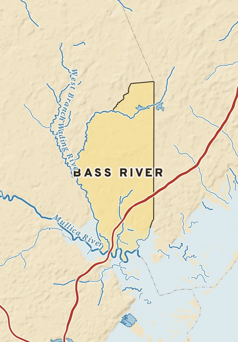 Atlas plate of Bass River, New Jersey.