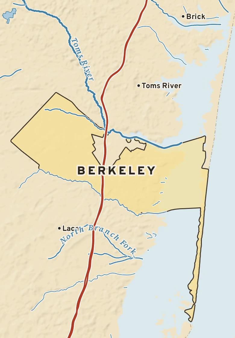 Atlas plate of Berkeley, New Jersey.