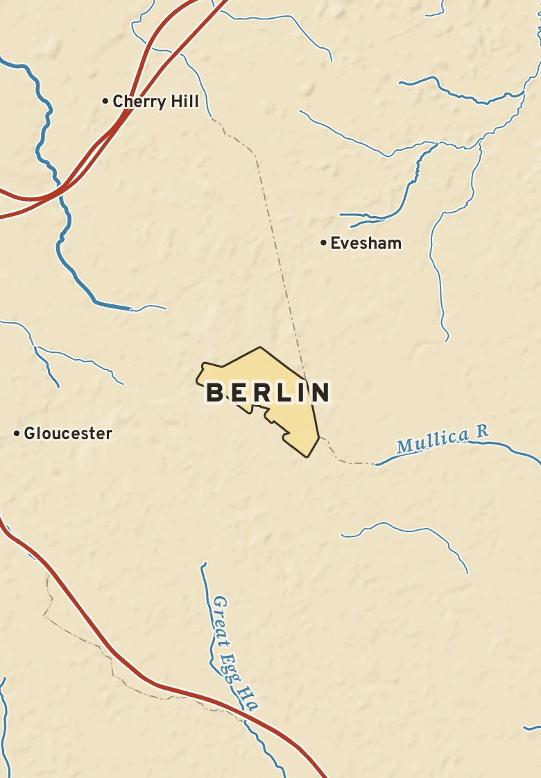 Atlas plate of Berlin, New Jersey.