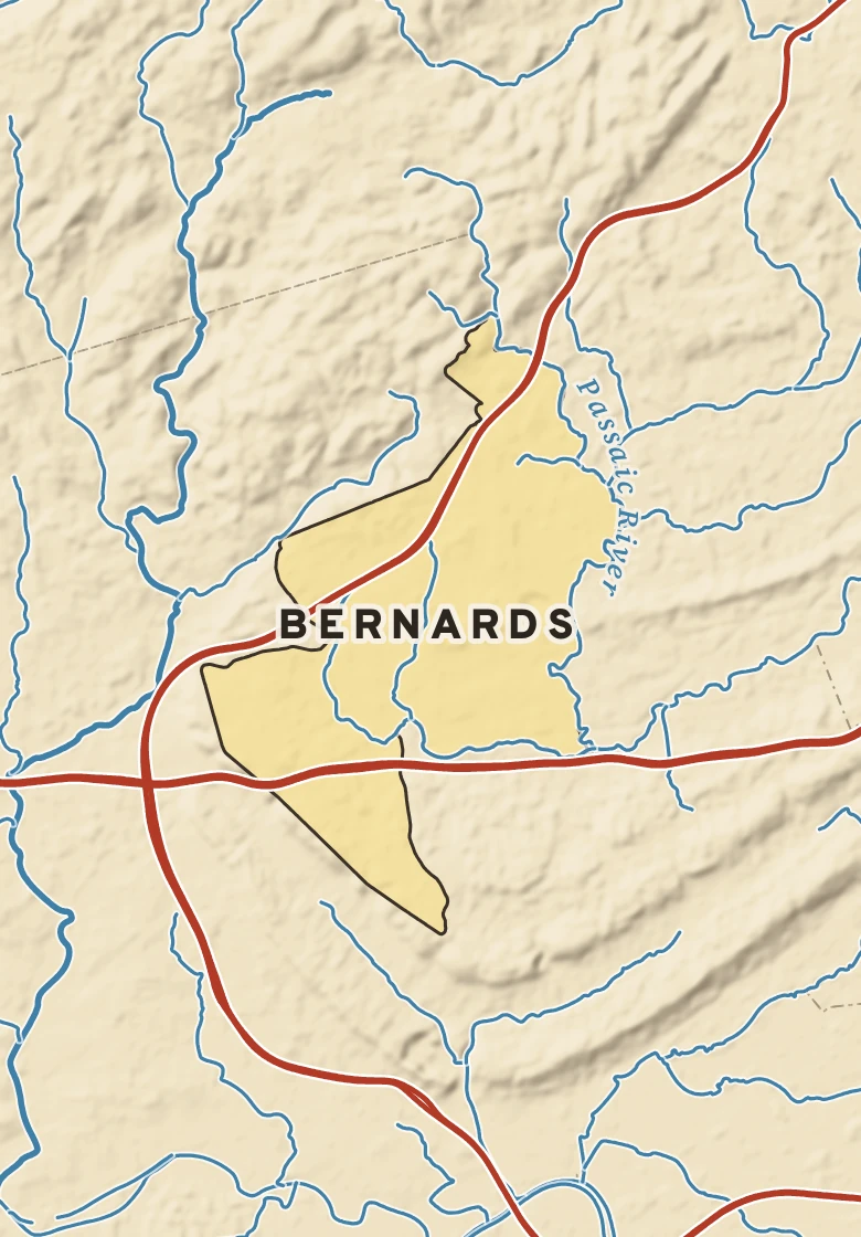 Atlas plate of Bernards, New Jersey.
