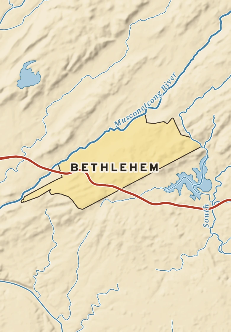 Atlas plate of Bethlehem, New Jersey.