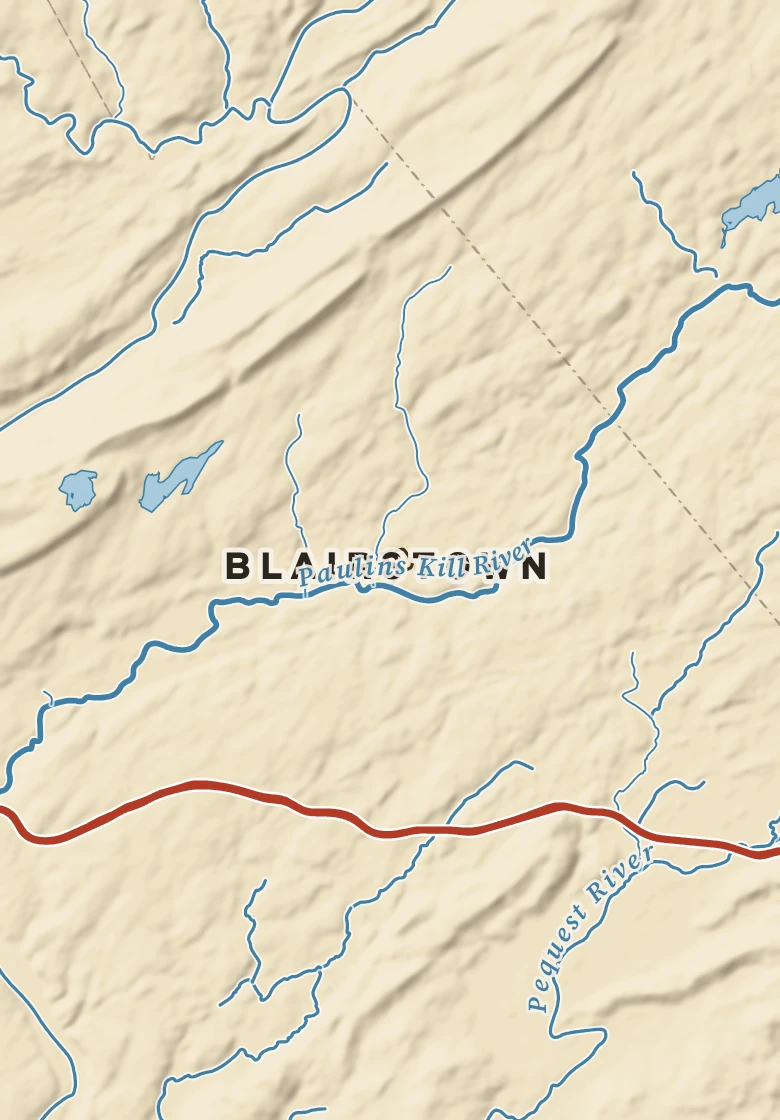 Atlas plate of Blairstown, New Jersey.