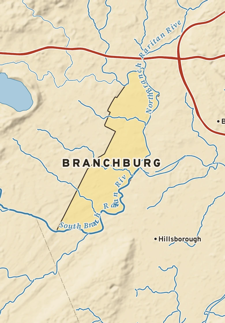 Atlas plate of Branchburg, New Jersey.