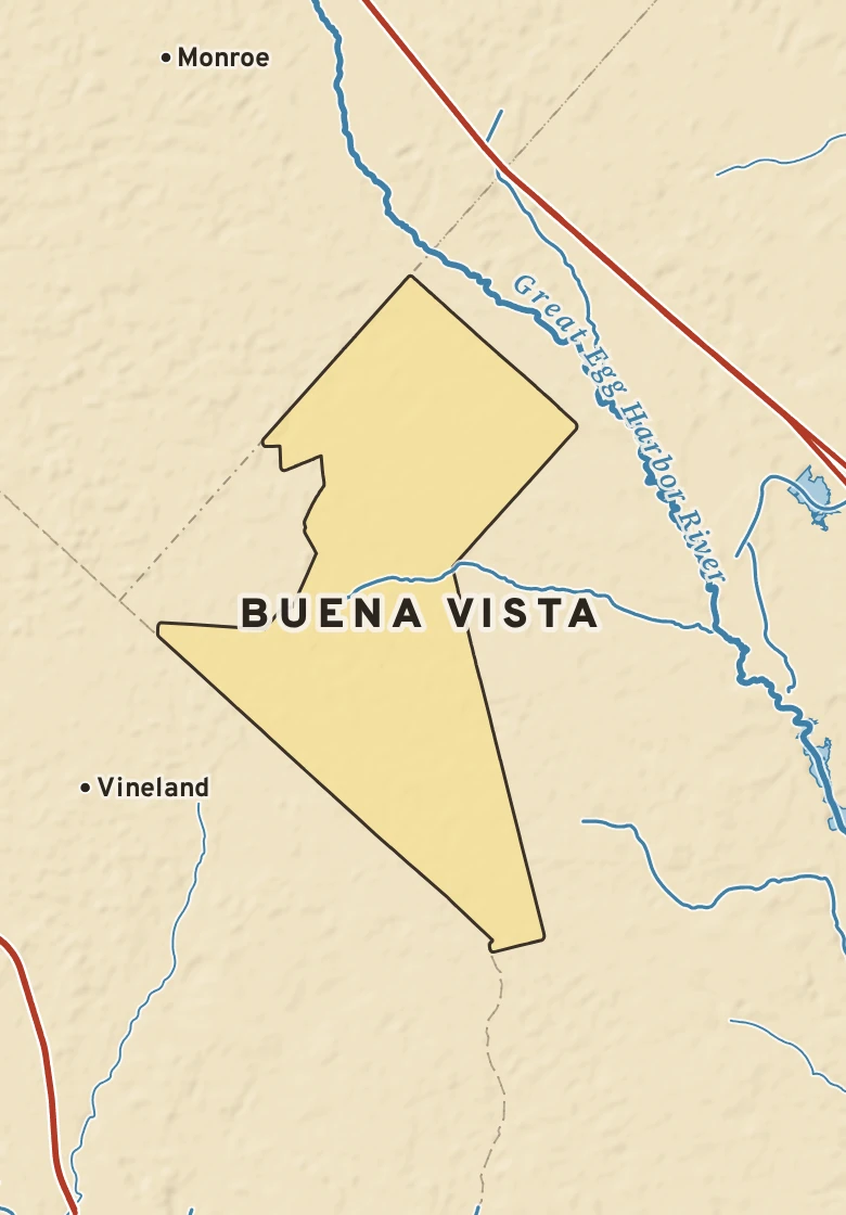 Atlas plate of Buena Vista, New Jersey.