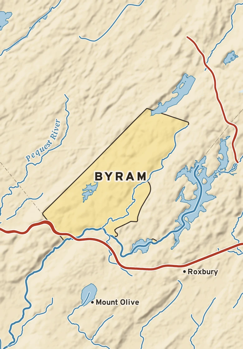Atlas plate of Byram, New Jersey.