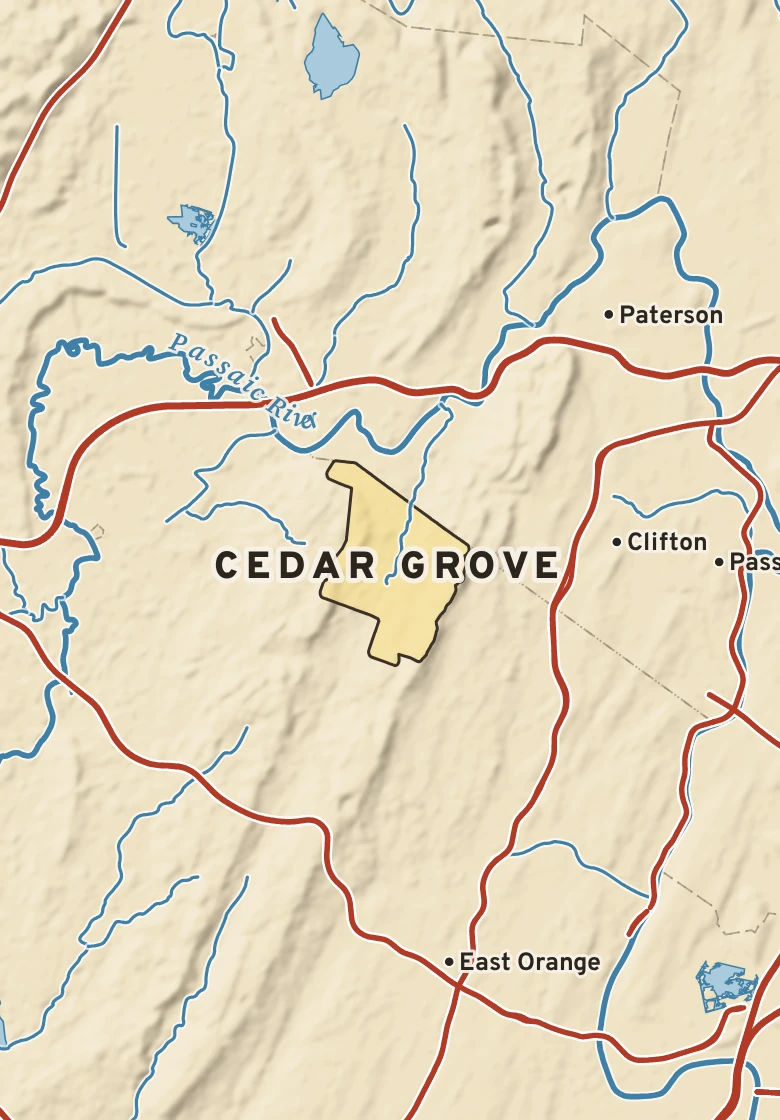 Atlas plate of Cedar Grove, New Jersey.