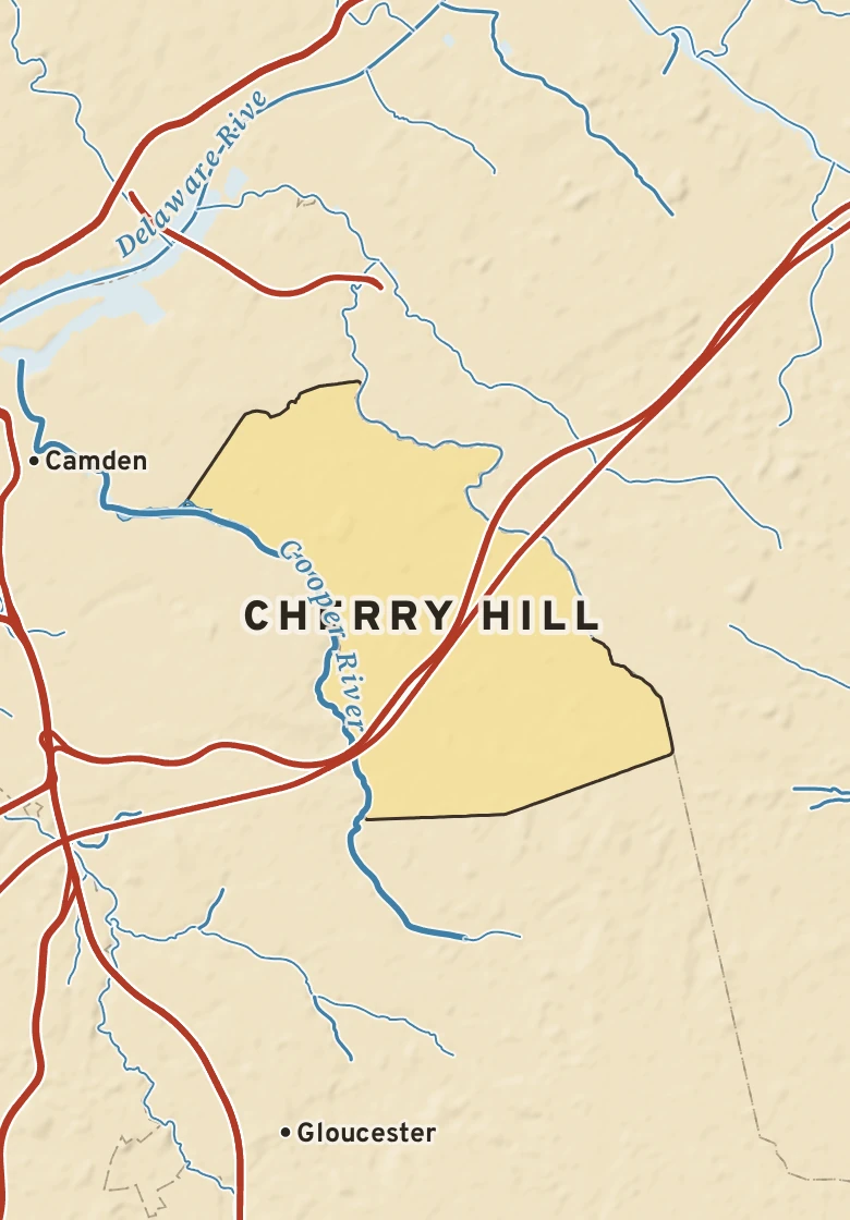Atlas plate of Cherry Hill, New Jersey.