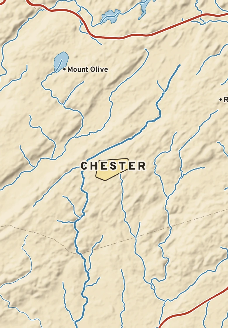 Atlas plate of Chester, New Jersey.