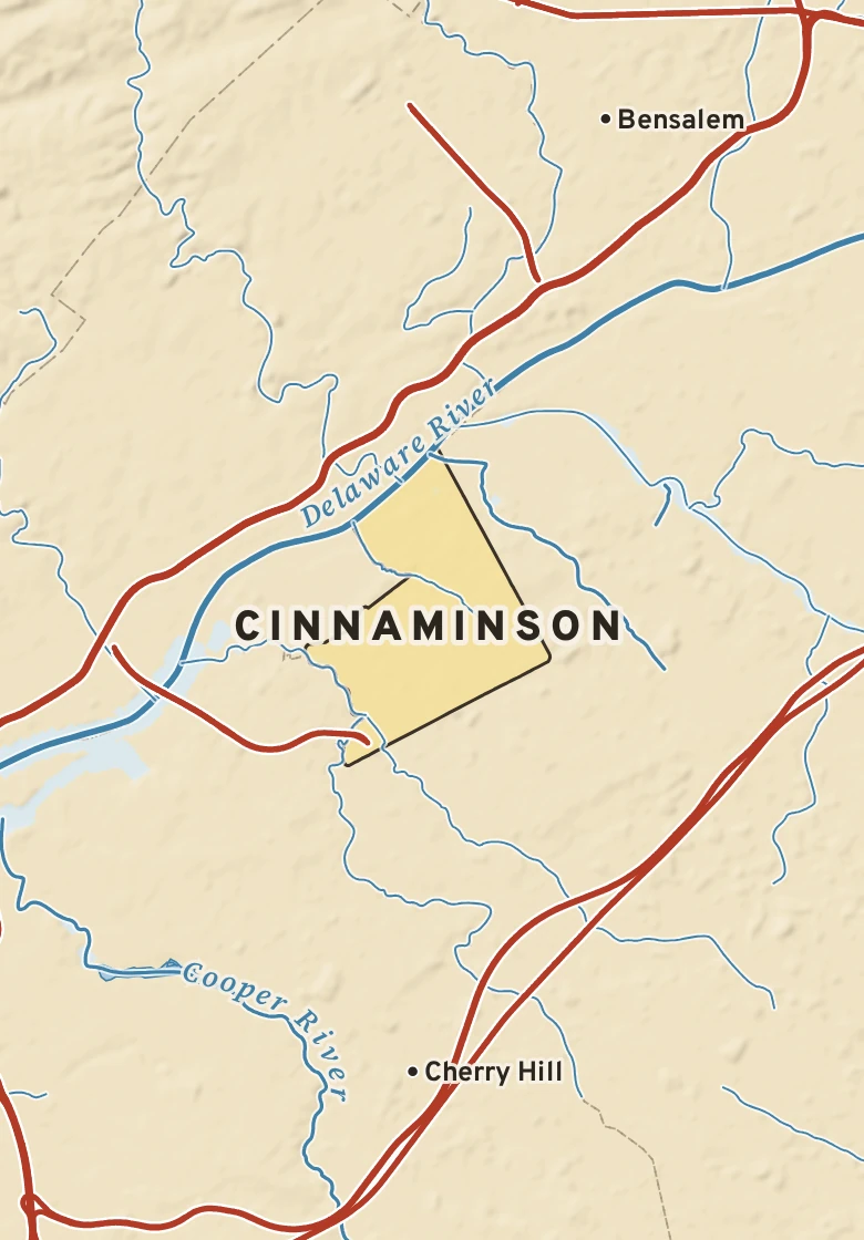 Atlas plate of Cinnaminson, New Jersey.