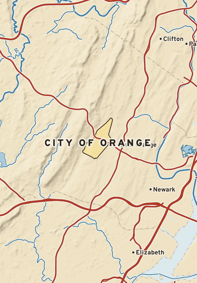 Atlas plate of City of Orange, New Jersey.