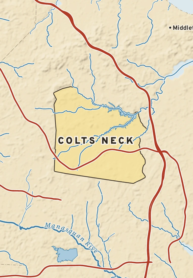 Atlas plate of Colts Neck, New Jersey.