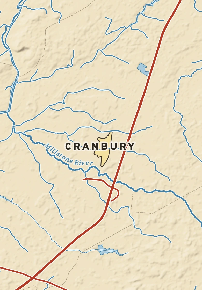 Atlas plate of Cranbury, New Jersey.