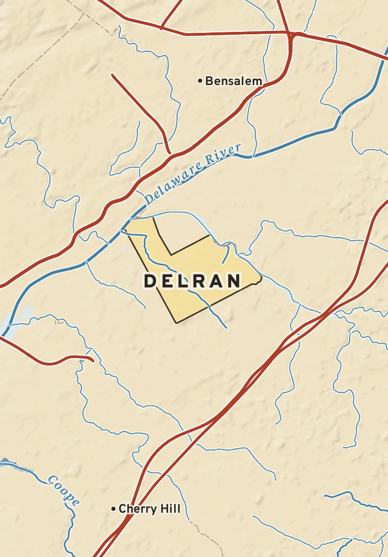 Atlas plate of Delran, New Jersey.