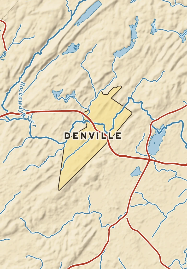 Atlas plate of Denville, New Jersey.