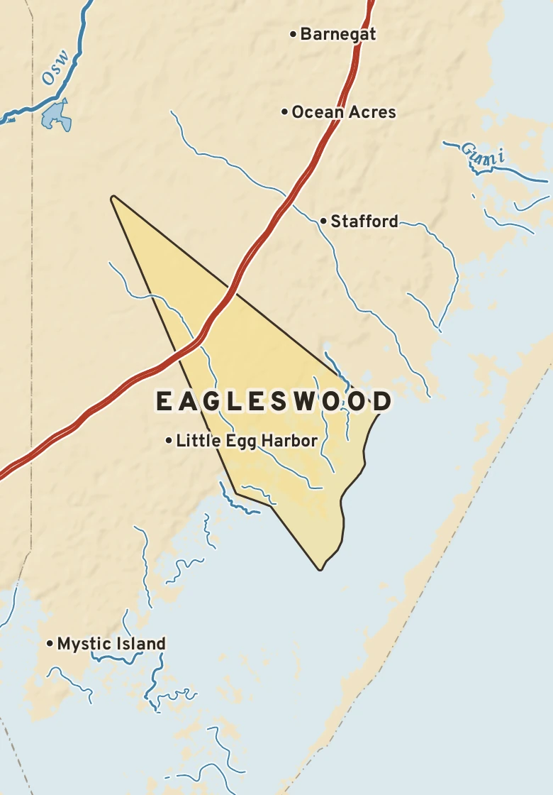 Atlas plate of Eagleswood, New Jersey.