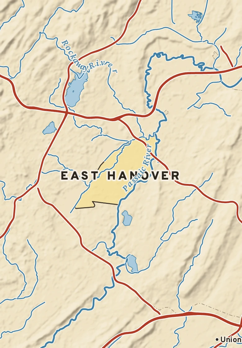 Atlas plate of East Hanover, New Jersey.