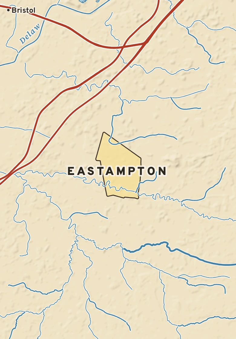 Atlas plate of Eastampton, New Jersey.