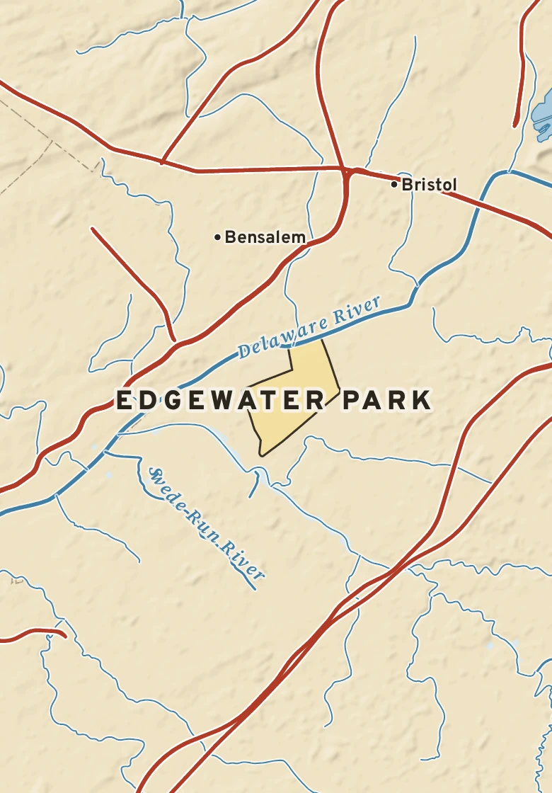 Atlas plate of Edgewater Park, New Jersey.