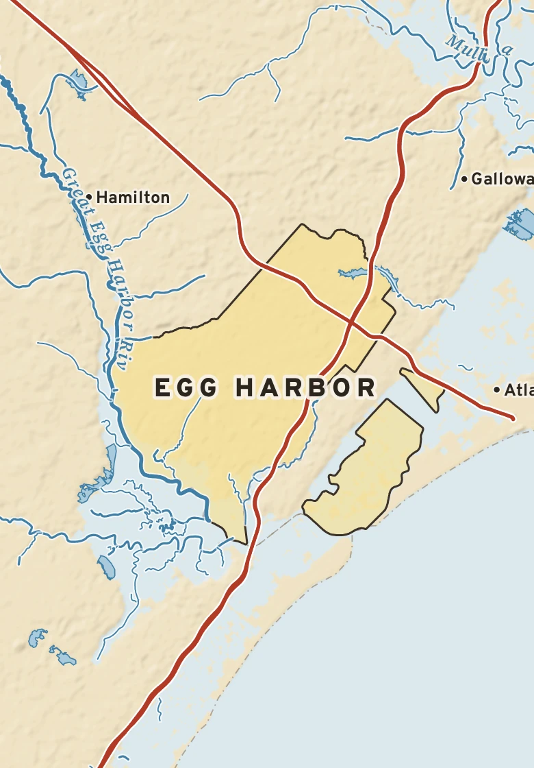Atlas plate of Egg Harbor, New Jersey.