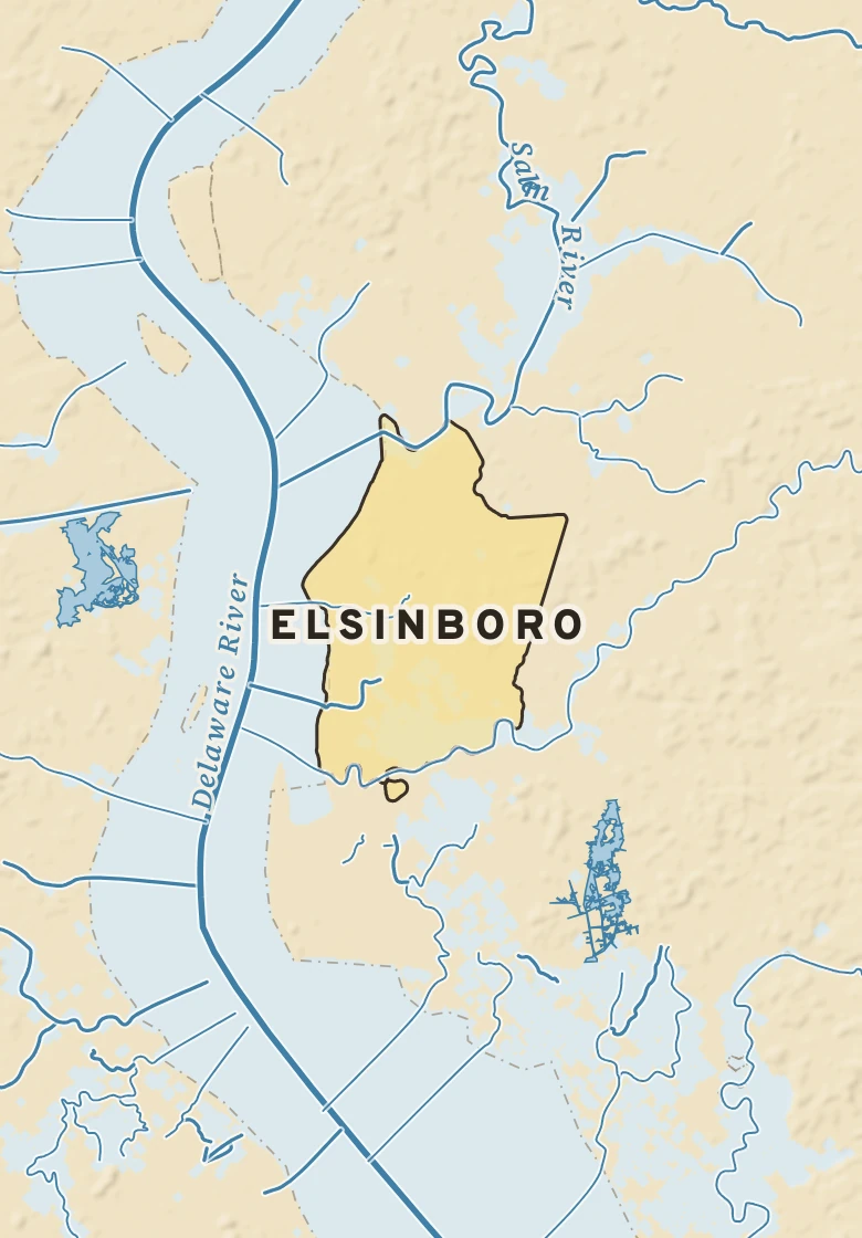 Atlas plate of Elsinboro, New Jersey.