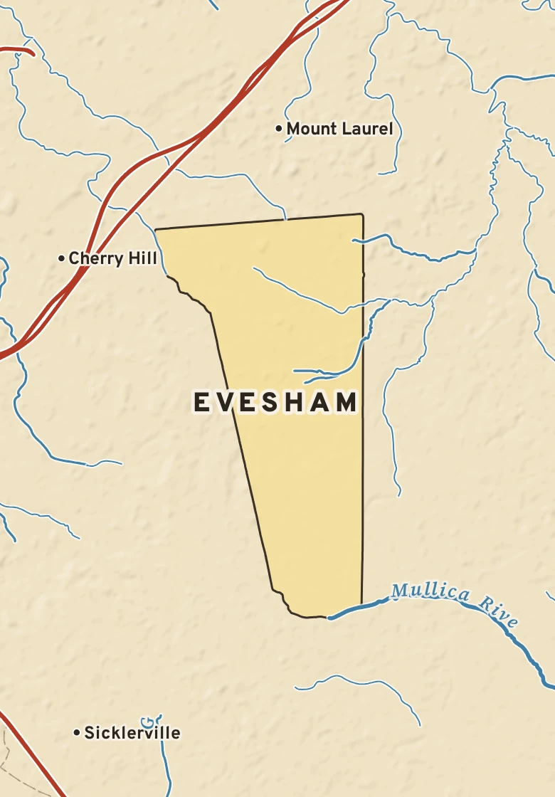 Atlas plate of Evesham, New Jersey.